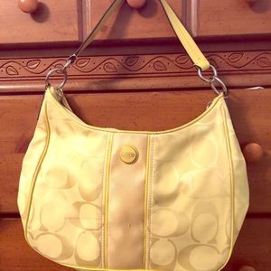 Yellow Coach bag